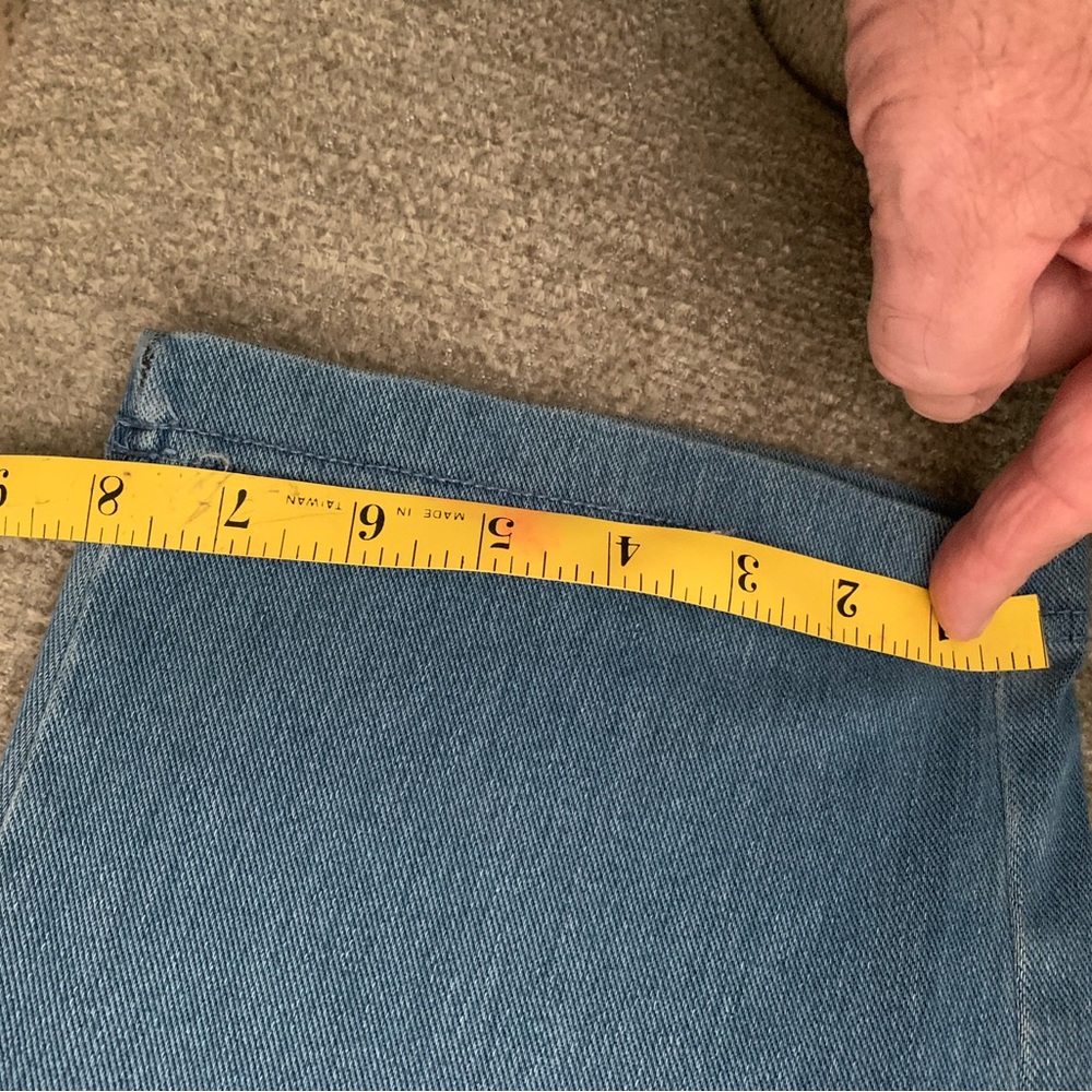 Land’s End comfort denim pants for women. Size 1X, pre-owned. Elastic waist - Picture 9 of 12
